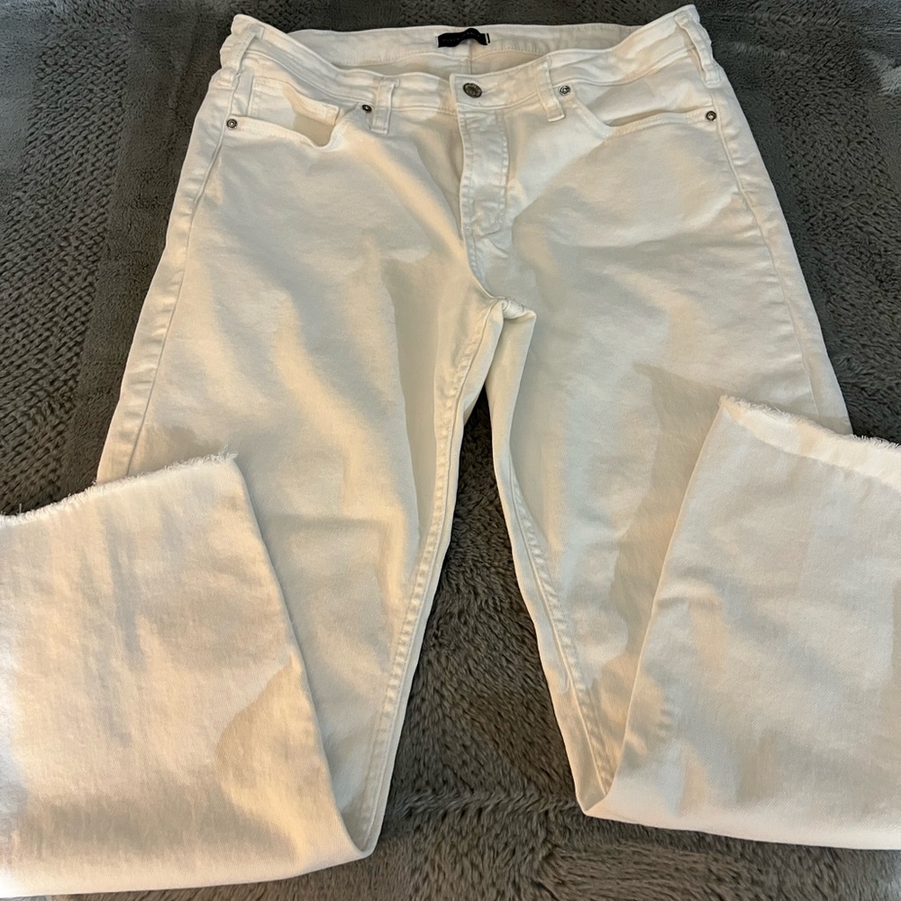 White Denim Silver Most Wanted Crop Jeans Pristine Condition - Picture 4 of 5